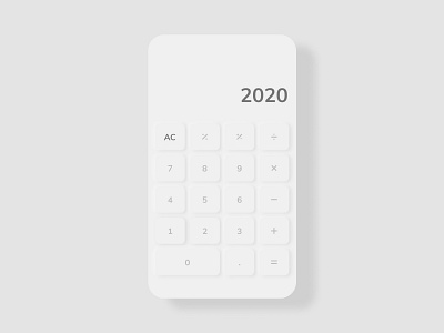 Daily UI Challenge #2 - Calculator design mobile app ui uidesign ux