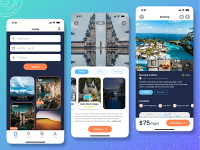 Booking app app appdesign application booking design interface travel trip ui uidesign uiux userinterface userinterfacedesign