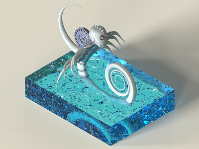 Deep Sea Creature 3d digital art fantasy imaginary
