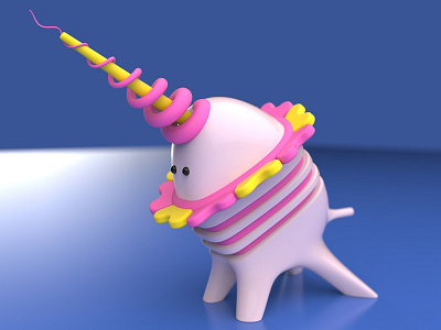 Toy Animals (3) 3d design digital art fantasy illustration imaginary toy unicorn