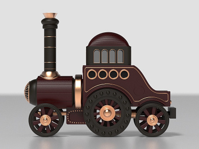 Steampunk Toy Locomotive (2)