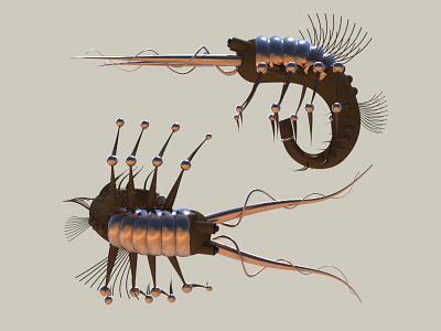 Fantastic Creature (4) 3d art concept design fantasy illustration imaginary insect steampunk victorian