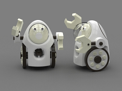 Baby Robot (2) 3d concept design digital illustration robot toy