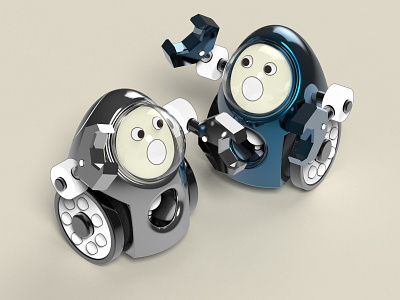 Baby Robot (3) 3d concept design digital illustration robot toy