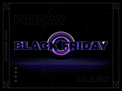 Black Friday 3d graphic design