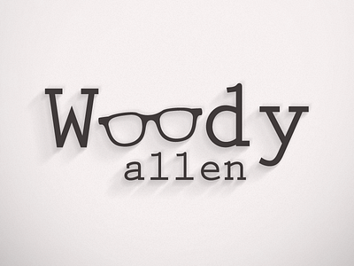 Woody Allen Logo branding design identity logo woody woody allen