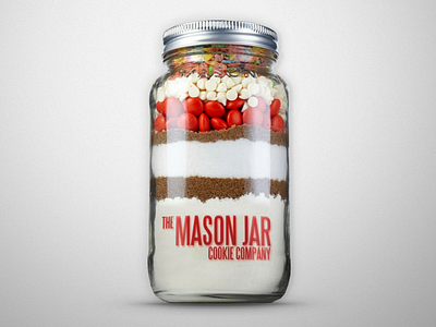 Mason Jar Cookie Company Product Shot design logo package design photography product