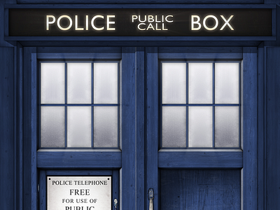 TARDIS Poster design doctor doctor who photoshop tardis
