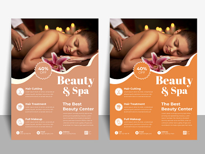 Beauty & Spa Flyer Design Template by DesignBine
