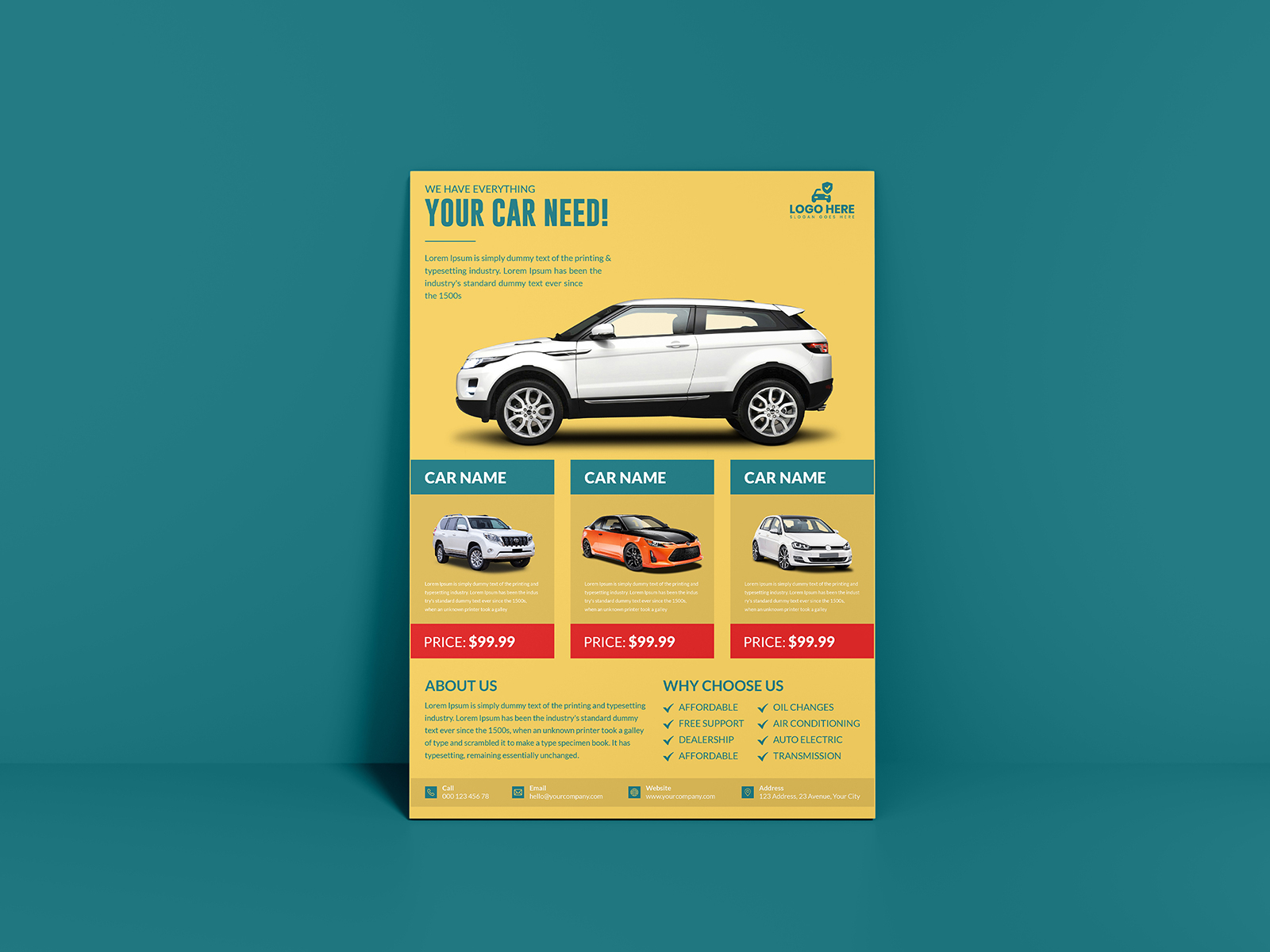 Car Sale Flyer, Poster, Banner or Brochure Design by Design Bine on ...