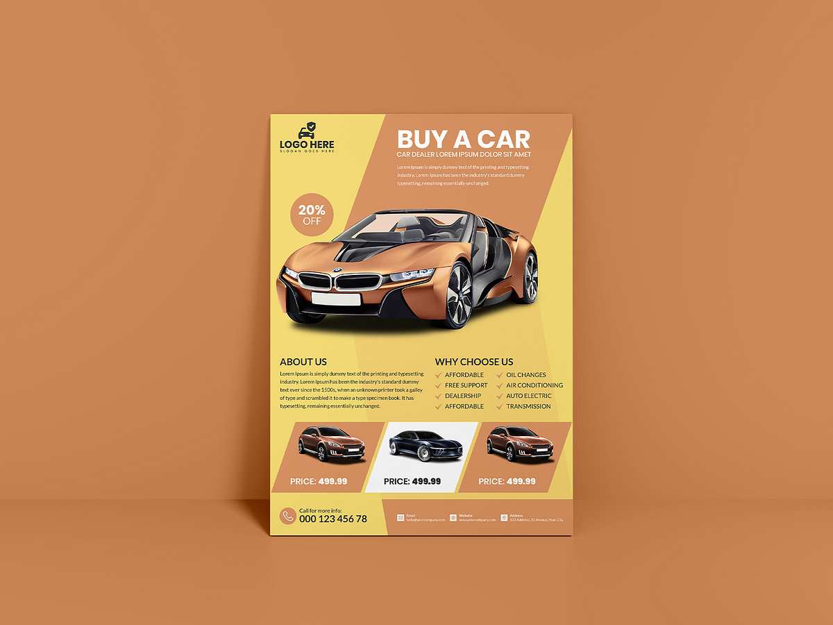 Car Saling Flyer, Poster, Banner or Brochure Design by DesignBine on ...