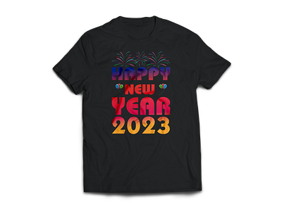 Happy New Year 2023 tshirt design