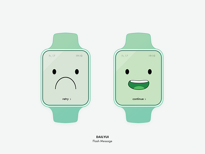 Flash Message - DailyUI 011 100dayschallenge apple watch beemo dailyui emotion flash message minimal ui watches