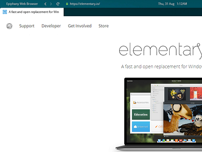 Elementary OS - Browser App app browser elementary os epiphany experiment linux os ui