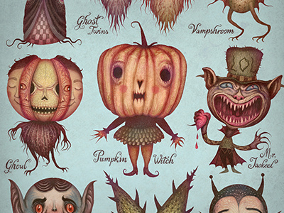 Happy Halloween! halloween halloween 2015 illustration monster characters