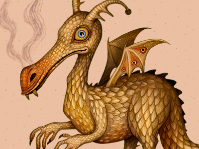 Swamp dragon discworld dragon flora and fauna illustration terry pratchett
