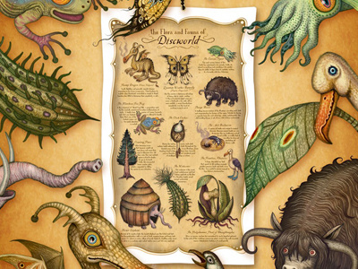 The Flora and Fauna of Discworld discworld flora and fauna illustration terry pratchett