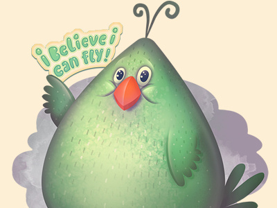 I Believe! bird colors digital egg illustration vectors