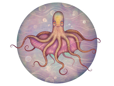 Hafgufa, the Terrible Octopus of the 7th Sea characters fairytale fantasy illustration octopus sea