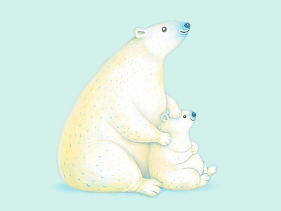 Polar bears bear birthday cards colored pencils cute fathers day greeting cards happy birthday polar bear watercolor