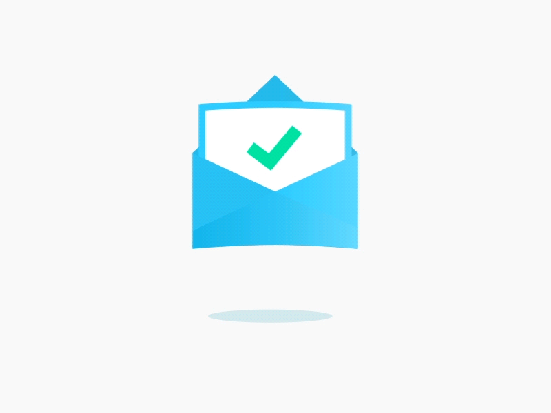 Success Mail animation iconography mail materialdesign success