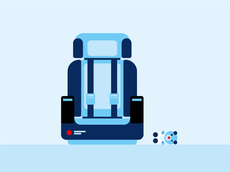Baby Seat Illustration sinnerschrader vector graphic seat baby kids airplane illustration