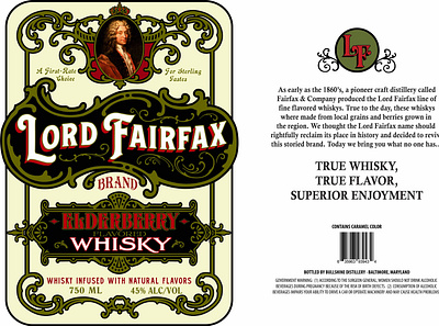 Package design for Lord Fairfax Whisky branding design distillery logo package package design packaging spirits