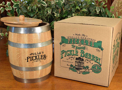 Package design for The Amazing Pickle Barrel branding logo package design packaging