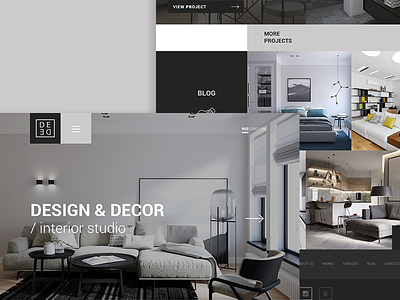 Site about Design & Decor decor design interior portfolio ui ux web