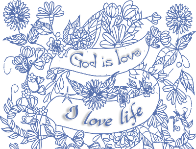 god is love design graphic design illustration vector