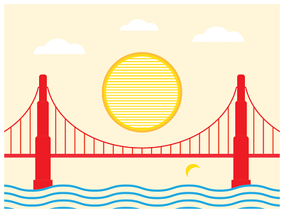 Golden Gate Endorsement craft goldengate illustrator kiteboarding