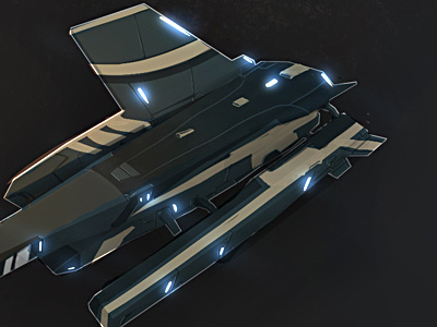 Drifter - orthrus concept art illustration ship space space ship