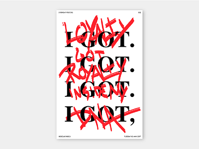 002 Everyday Posters - DNA design oscar fadeli risography typography