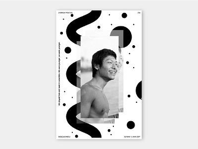 Gen - 014 35mm analogue black and white bw film illustration photography poster shapes typography