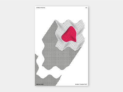 105 colour gradient illustrator japan noise pattern poster print risography shape topography