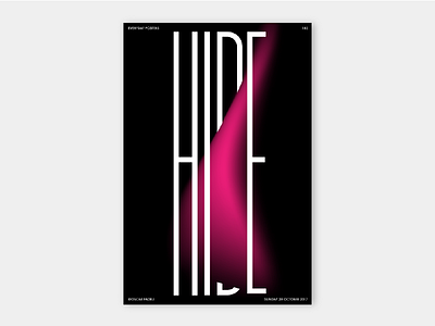 182 - Hide abstract challenge colour design gradient illustration modern poster print risograph shape space