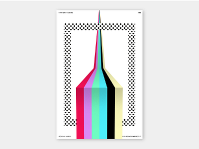 186 abstract challenge colour design gradient illustration modern poster print risograph shape space