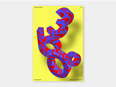 203 abstract colour gradient illustrator noise pattern poster print risography shape typography