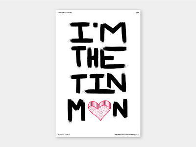 206 - Tin Man abstract colour gradient illustrator noise pattern poster print risography shape typography