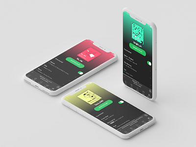 Spotify Playlists Mock Up colour design iphone mobile music playlist spotify ui ux web