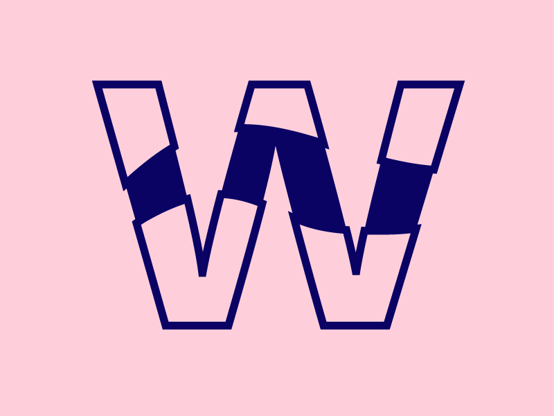 w - 36 Days of Type 36days-w 36daysoftype colour illustration letters pattern shape typography vector