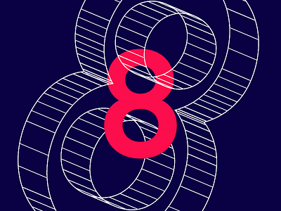 8 - 36 Days of Type 36days 8 36daysoftype colour illustration letters pattern shape typography vector