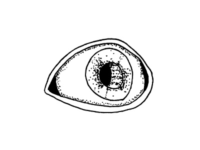 Drawcember 03 Eye art black and white challenge detail dots drawcember illustration pattern stipple stippled texture