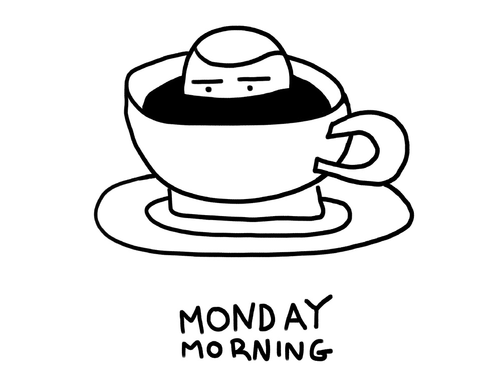 Drawcember 17 Monday Morning by Oscar Fadeli on Dribbble