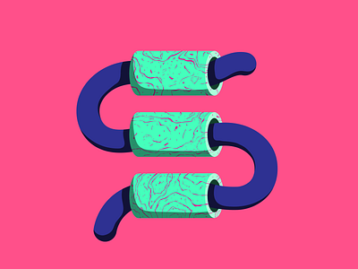 S - 36 Days of Type 36days s 36daysoftype colour illustration letters pattern shape typography vector