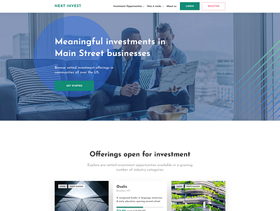 Investment Website With WordPress front end design ux webdesign website wordpress
