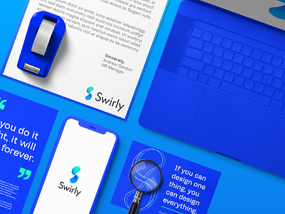 Swirly Branding branding design gradiant logo swirly ui vector