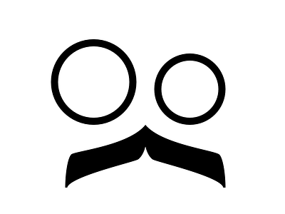 Mustache logo idea coder idea logo mustache