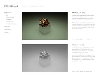 New personal portfolio (7th version) clean personal portfolio redesign simple site