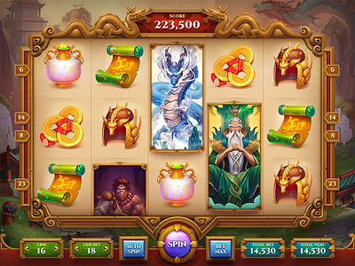 Chinese Themed Slot by NestStrix Game Art Studio on Dribbble